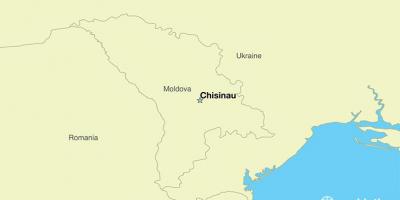 Kort af chisinau í Moldavíu